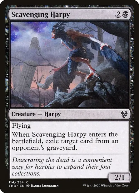 Scavenging Harpy, Magic card THB 114 — Theros Beyond Death set
