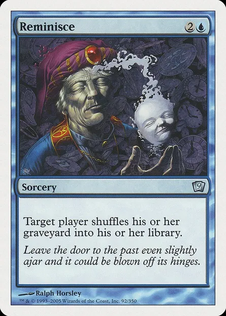 Reminisce, Magic card 9ED 92 — Ninth Edition set