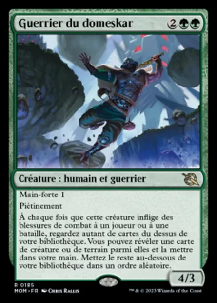 Guerrier du domeskar, carte Magic MOM 185 — extension L'invasion des machines