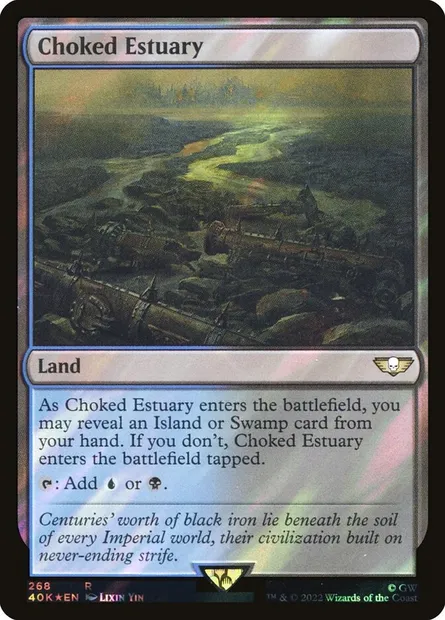 Choked Estuary, Magic card 40K 268★ — Warhammer 40,000 Commander set