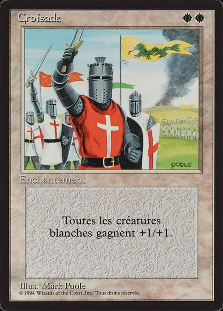 Croisade, carte Magic FBB 15 — extension Foreign Black Border