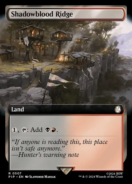Shadowblood Ridge, Magic card PIP 507 — Fallout set