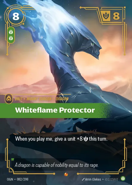 Whiteflame Protector, Riftbound card OGN 082 — Origins set