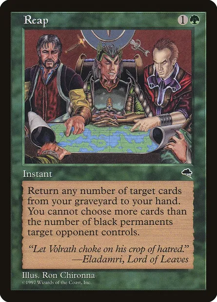 Reap, Magic card TMP 247 — Tempest set