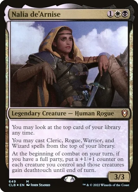 Nalia de'Arnise, Magic card CLB 649 — Commander Legends: Battle for Baldur's Gate set
