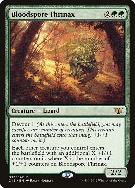 Bloodspore Thrinax, Magic card C15 33 — Commander 2015 set