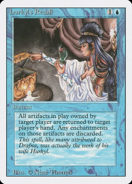 Hurkyl's Recall, Magic card 3ED 60 — Revised Edition set