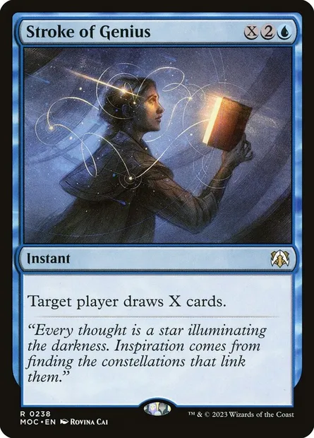 Stroke of Genius, Magic card MOC 238 — March of the Machine Commander set