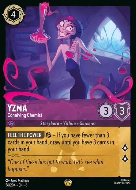Yzma - Conniving Chemist, Disney Lorcana card CH6-056 — Azurite Sea set