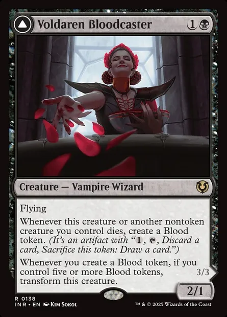 Magesang Voldaren // Invocatrice d'hémochiroptères, carte Magic INR 138 — extension Innistrad Remastered