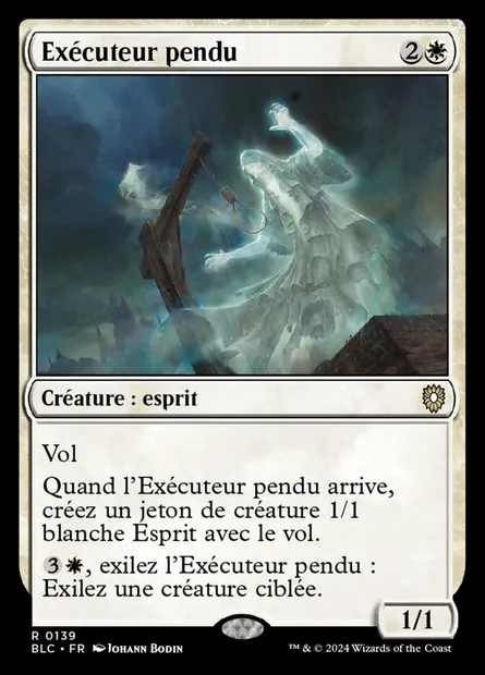 Exécuteur pendu, carte Magic BLC 139 — extension Bloomburrow Commander
