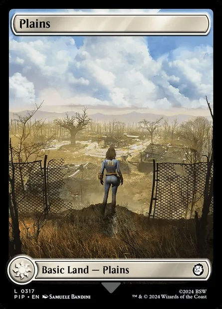 Plains, Magic card PIP 317 — Fallout set