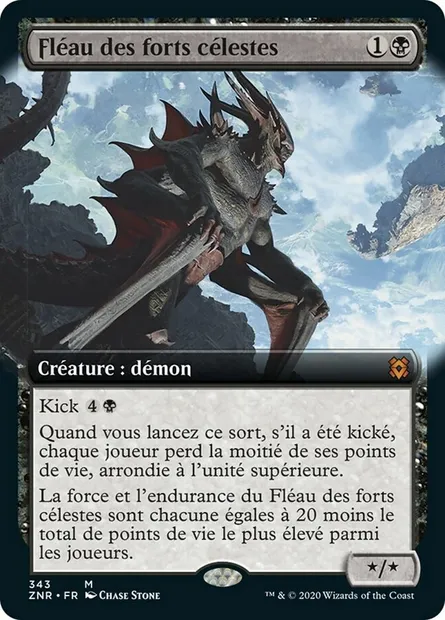 Fléau des forts célestes, carte Magic ZNR 343 — extension Renaissance de Zendikar