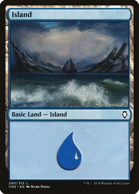 Île, carte Magic CM2 290 — extension Commander Anthology Volume II