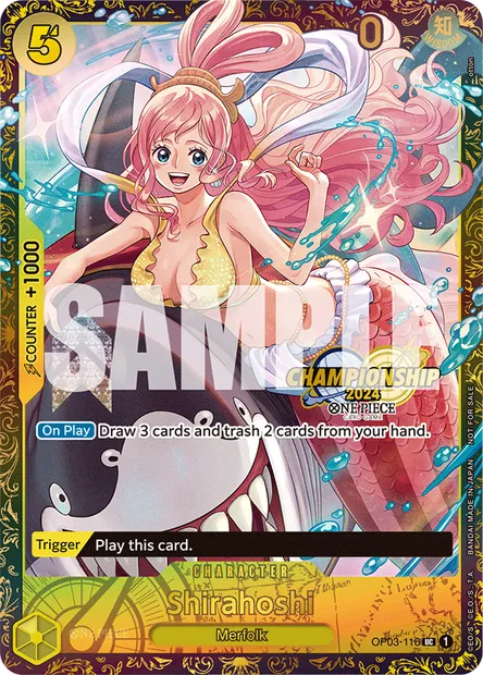 Shirahoshi, One Piece card OP03-116 — PILLARS OF STRENGTH set