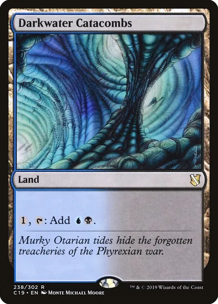Darkwater Catacombs, Magic card C19 238 — Commander 2019 set