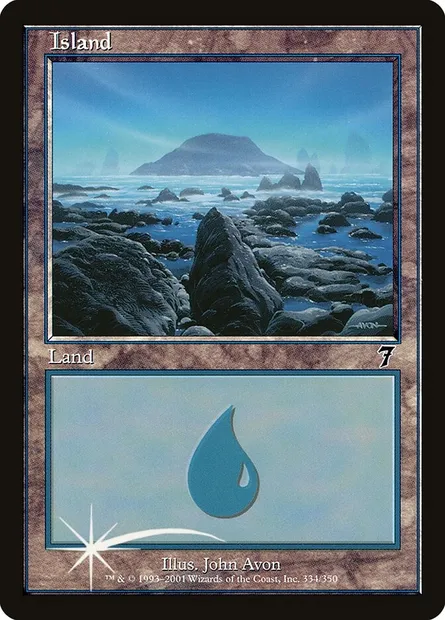 Île, carte Magic 7ED 334★ — extension Septième Edition
