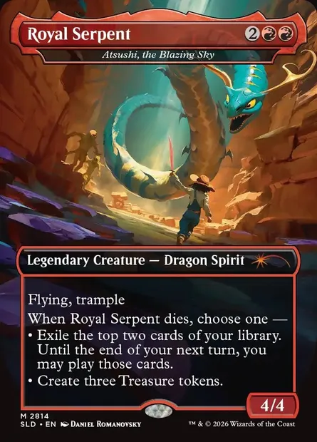 Atsushi, the Blazing Sky, Magic card SLD 2814 — Secret Lair Drop set