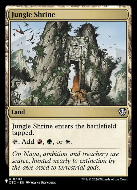 Jungle Shrine, Magic card PLST OTC-303 — The List set
