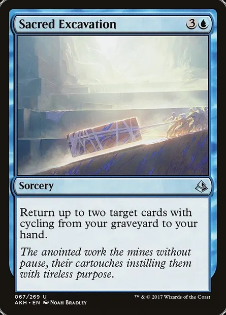 Sacred Excavation, Magic card AKH 67 — Amonkhet set