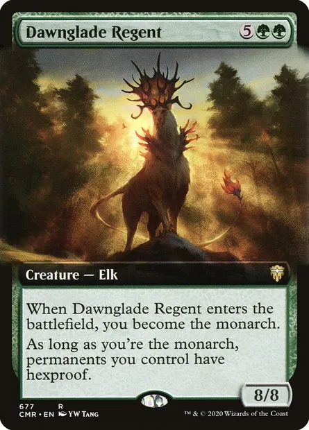 Dawnglade Regent, Magic card CMR 677 — Commander Legends set