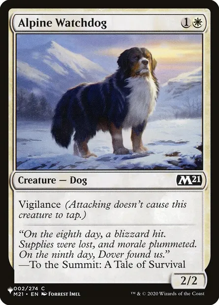Alpine Watchdog, Magic card PLST M21-2 — The List set