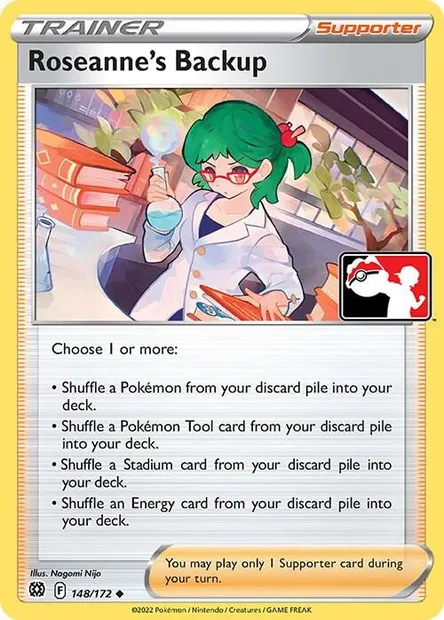 Sauvegarde de Rose, carte Pokémon PPS 148-3 — extension Play! Pokémon Prize Pack Series