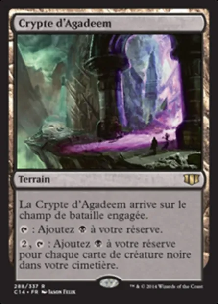 Crypte d'Agadeem, carte Magic C14 288 — extension Commander 2014