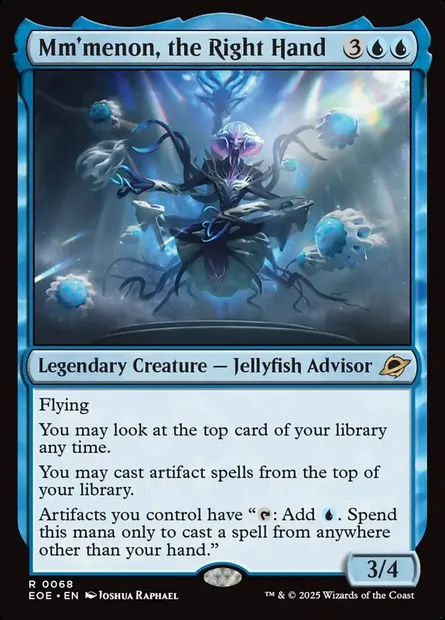 Mm'menon, the Right Hand, Magic card EOE 68 — Edge of Eternities set