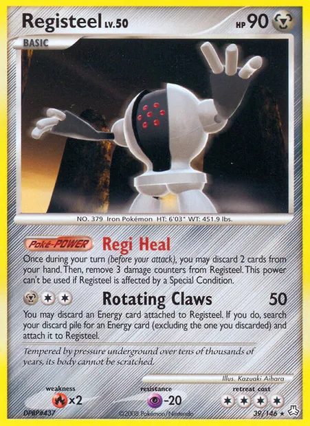 Registeel, Pokémon card LA 39 — Legends Awakened set