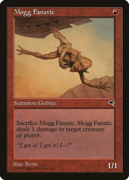 Mogg Fanatic, Magic card TMP 190 — Tempest set