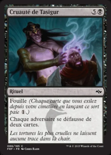 Cruauté de Tasigur, carte Magic FRF 88 — extension Destin reforgé