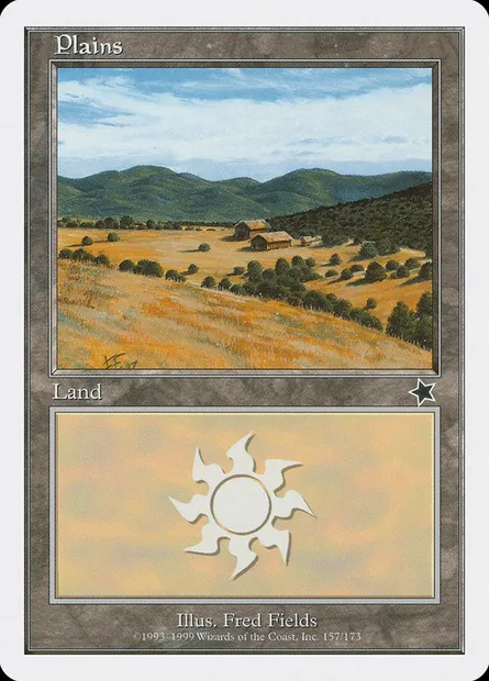 Plains, Magic card S99 157 — Starter 1999 set