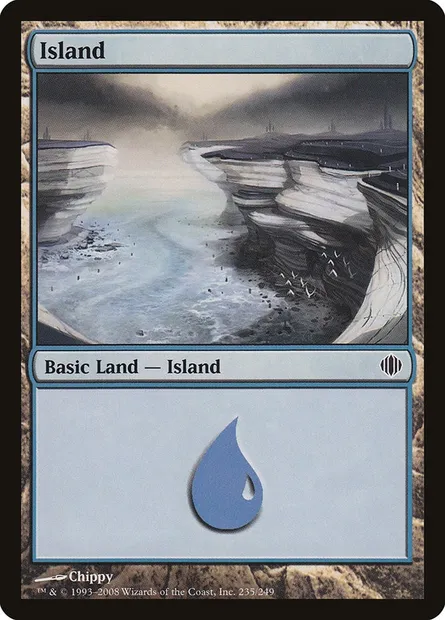 Island, Magic card ALA 235 — Shards of Alara set