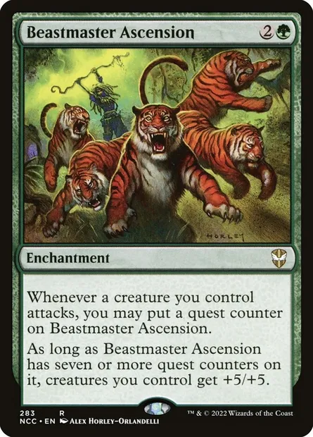 Beastmaster Ascension, Magic card NCC 283 — New Capenna Commander set