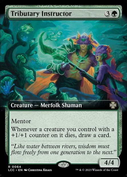 Tributary Instructor, Magic card LCC 64 — The Lost Caverns of Ixalan Commander set