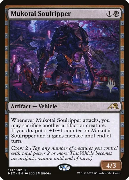 Mukotai Soulripper, Magic card PNEO 113p — Kamigawa: Neon Dynasty Promos set