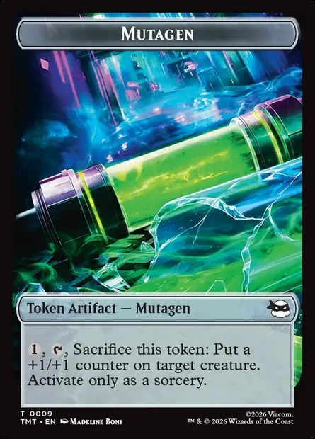 Mutagen, carte Magic TTMT 9 — extension Teenage Mutant Ninja Turtles Tokens