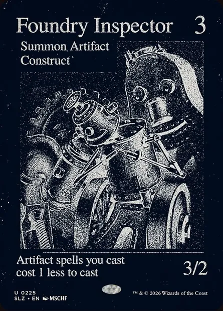 Foundry Inspector, Magic card SLZ 225 — The Zeta Set set