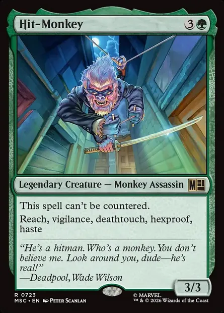 Hit-Monkey, Magic card MSC 723 — Marvel Super Heroes Commander set