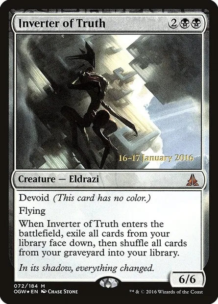Inverseur de la Vérité, carte Magic POGW 72s — extension Oath of the Gatewatch Promos