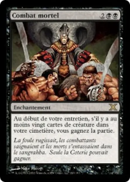 Combat mortel, carte Magic 10E 160 — extension Dixième édition