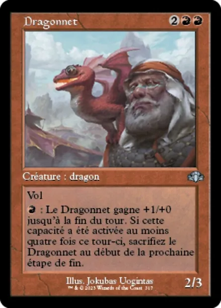 Dragonnet, carte Magic DMR 317 — extension Dominaria Remastered