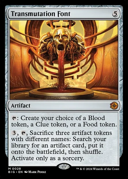 Transmutation Font, Magic card BIG 28 — The Big Score set