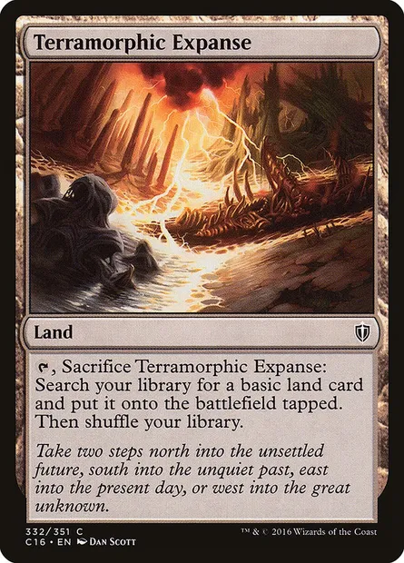 Terramorphic Expanse, Magic card C16 332 — Commander 2016 set