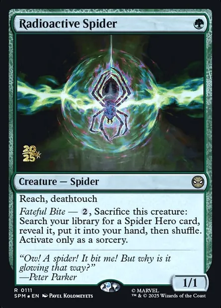 Radioactive Spider, Magic card PSPM 111s — Marvel's Spider-Man Promos set