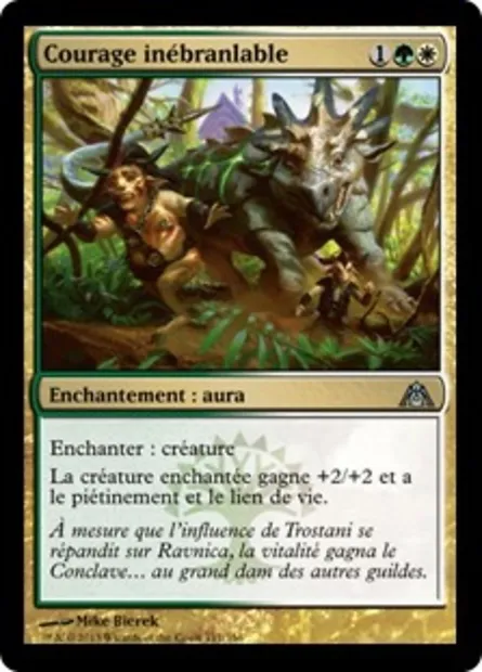 Courage inébranlable, carte Magic DGM 111 — extension Le labyrinthe du dragon