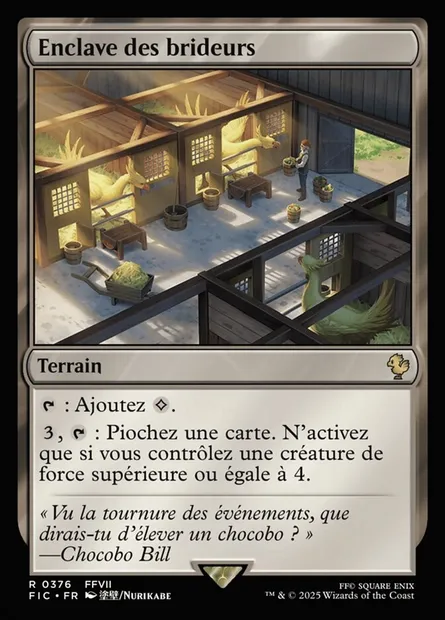 Enclave des brideurs, carte Magic FIC 376 — extension Final Fantasy Commander