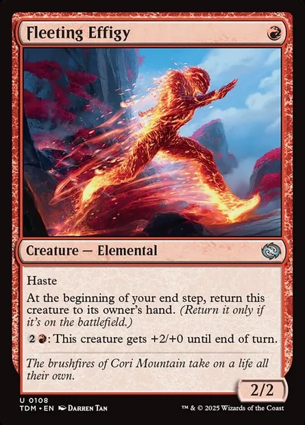 Fleeting Effigy, Magic card TDM 108 — Tarkir: Dragonstorm set