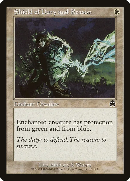 Shield of Duty and Reason, Magic card APC 16 — Apocalypse set